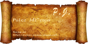 Pulcz Józsua névjegykártya